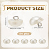 50Pcs 1-Hole Plastic Buttons BUTT-LP0001-13A-2
