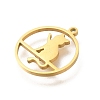 304 Stainless Steel Pendants STAS-S144-04D-2