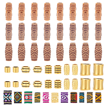  55Pcs Dreadlocks Beads Hair Decorations DIY-NB0008-99