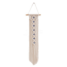 Cotton Cord Macrame Woven Tassel Wall Hanging PW23060700090