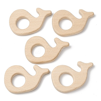 Natural Beech Wood Linking Rings WOOD-I017-05-1