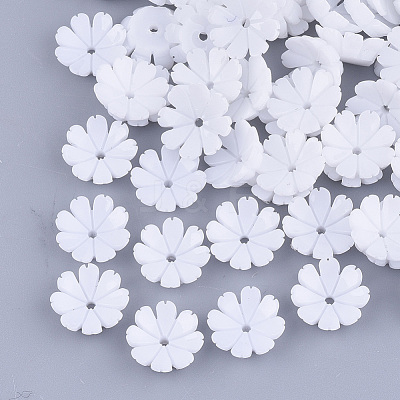 Opaque Resin Bead Caps X-RESI-T040-032-1