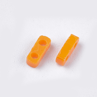 2-Hole Opaque Glass Seed Beads SEED-S023-21A-01-1