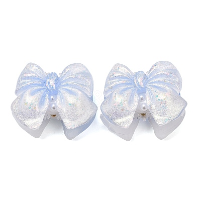 Luminous Opaque Resin & Rhinestone & Polymer Clay Beads RE-CBA1913-02C-1