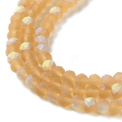Transparent Glass Beads Strands EGLA-A034-T4mm-MB23-1