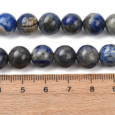 Natural Lapis Lazuli Round Bead Strands G-E262-01-10mm-1