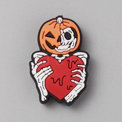 Halloween Themed PVC Plastic Beads LS-SIL-SZC0005-12C-1