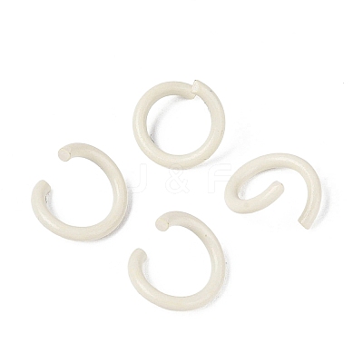 Spray Painted Iron Open Jump Rings IFIN-T017-04B-30-1
