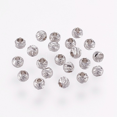 Carved Brass Beads LS-KK-G312-02P-3mm-1