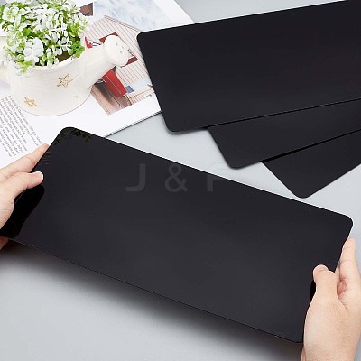 4Pcs Rectangle Acrylic Sheet OACR-PH0001-80D-1