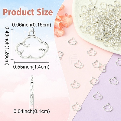 200Pcs Tibetan Style Alloy Charms FIND-YW0008-33-1