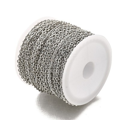 Rack Plating Brass Cable Chains CHC-M001-01P-1