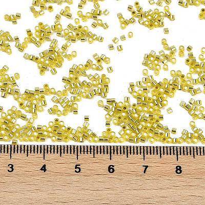 Baking Paint Silver Lined Glass Seed Beads SEED-H003-09E-1