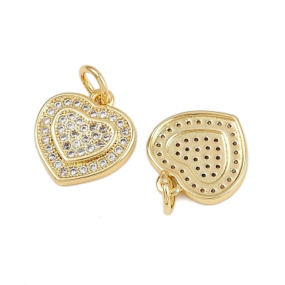 Brass Micro Pave Cubic Zirconia Pendants ZIRC-I367-11G-13-1