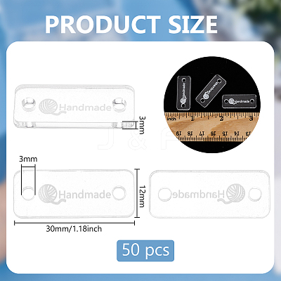 50Pcs Acrylic Knitting DIY-BC0013-75-1