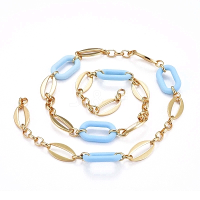 Handmade Brass Oval Link Chains CHC-H102-16G-K-1