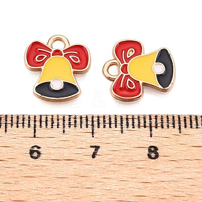 Christmas Theme Alloy Enamel Pendants ENAM-T020-10V-1
