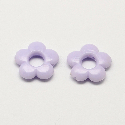 Opaque Acrylic Flower Bead Frames SACR-Q100-M054-1