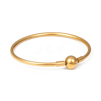 Ion Plating(IP) 304 Stainless Steel European Style Bangle Making MAK-G014-04G-1