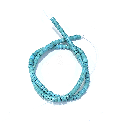 Synthetic Turquoise Beads Strands TURQ-G110-4x2mm-09-1