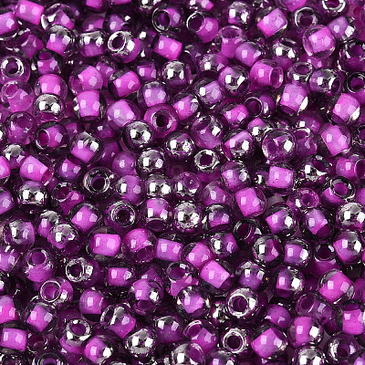 Transparent Inside Colours Glass Seed Beads SEED-T007-19A-04-1