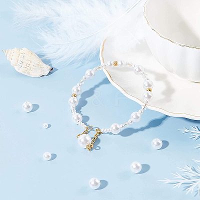 ABS Plastic Imitation Pearl Beads KY-AR0001-01-1