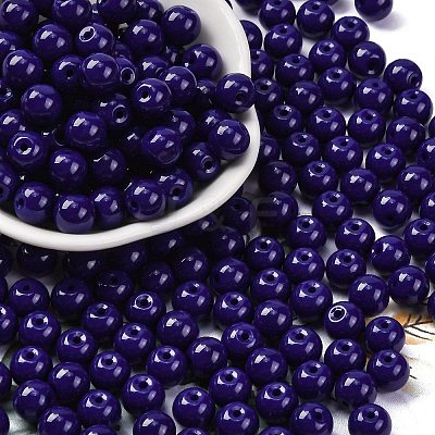 Opaque Colours Glass Seed Beads SEED-Z004-P8MM-06-1
