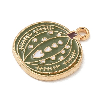 Thanksgiving Day Alloy Pendants LS-ENAM-R007-01G-07-1