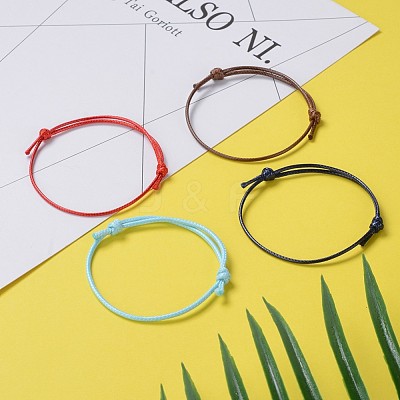 Korean Waxed Polyester Cord Bracelet Making AJEW-JB00011-1