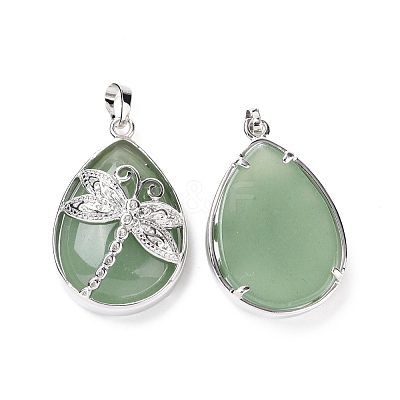 Natural Green Aventurine Pendants G-G900-01P-01-1