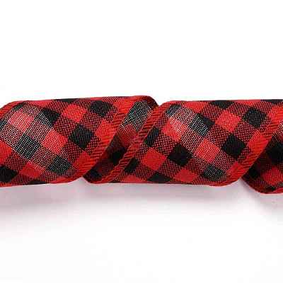 Polyester Imitation Linen Ribbon OCOR-G007-02C-1