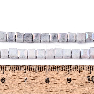 Anti-Tarnish Electroplate Glass Beads Strands GLAA-T025-4mm-10A-1