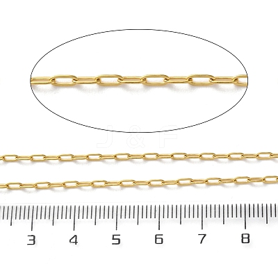 304 Stainless Steel Paperclip Chains CHS-R020-06G-01-1