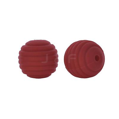 Thread Honeycomb Silicone Beads SI-JX0024A-40-1