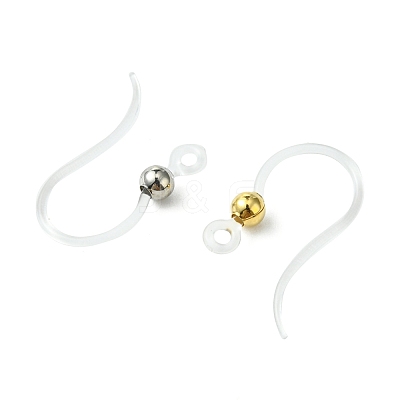 60Pcs 3 Colors Eco-Friendly Plastic Earring Hooks STAS-FS0001-61-1