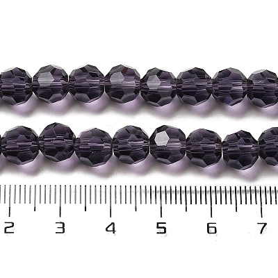 Transparent Glass Beads EGLA-A035-T8mm-D15-1