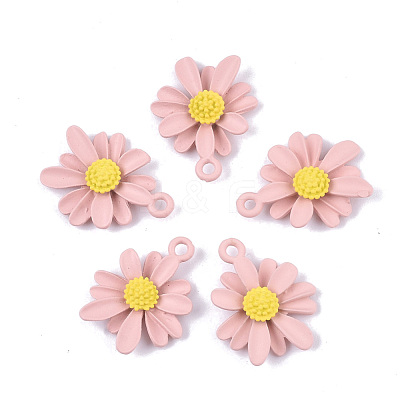 Spray Painted Alloy Pendants PALLOY-N0147-04C-1