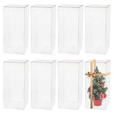 Foldable Transparent PVC Boxes CON-WH0068-28-1