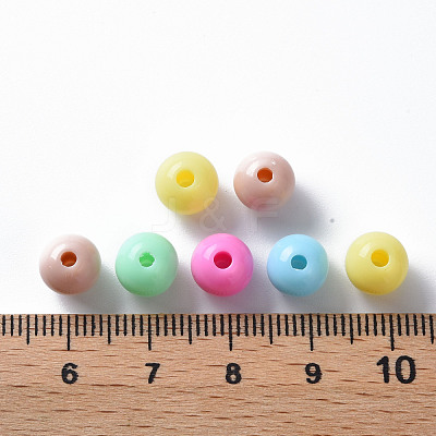Opaque Acrylic Beads MACR-S370-C8mm-M1-1