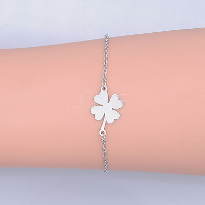 Tarnish Resistant 201 Stainless Steel Link Bracelets BJEW-T011-JN510-1-1