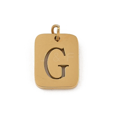 304 Stainless Steel Charms STAS-R001-01G-G-1
