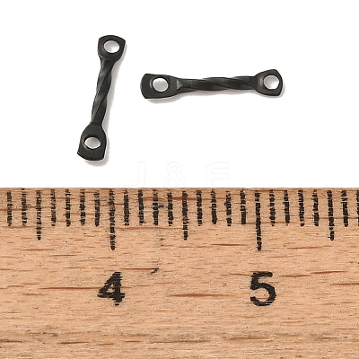 304 Stainless Steel Connector Charms STAS-Q323-02A-B-1