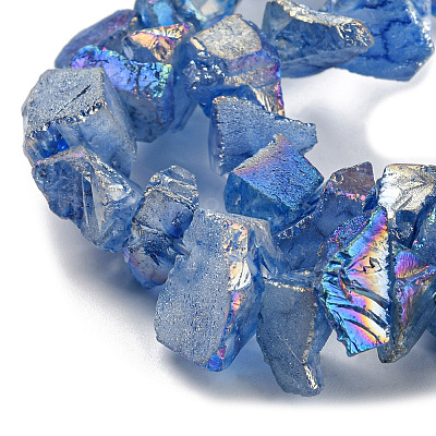 1 Strand Electroplated Natural Quartz Beads Strands G-PA0001-18D-1