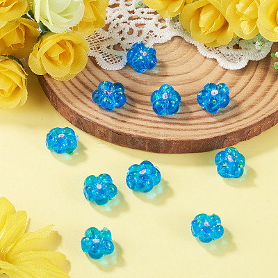 10Pcs Handmade Lampwork Beads LAMP-TADJ0001-01G-1