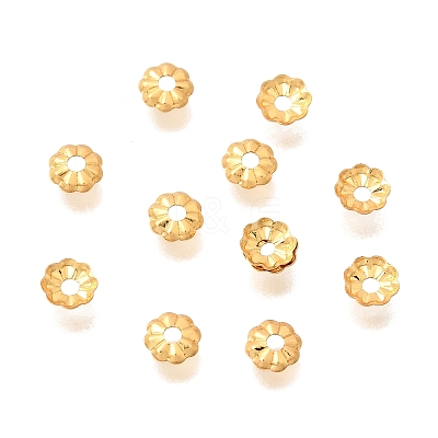 Brass Bead Caps KK-G600-17G-1