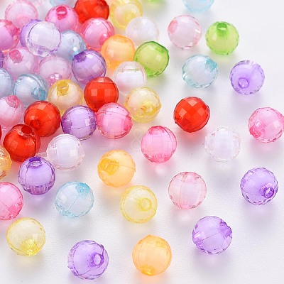 Transparent Acrylic Beads X-TACR-S152-21E-1