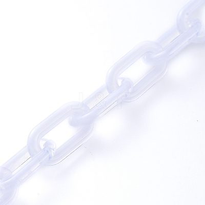 Handmade Acrylic Cable Chains AJEW-JB00554-05-1