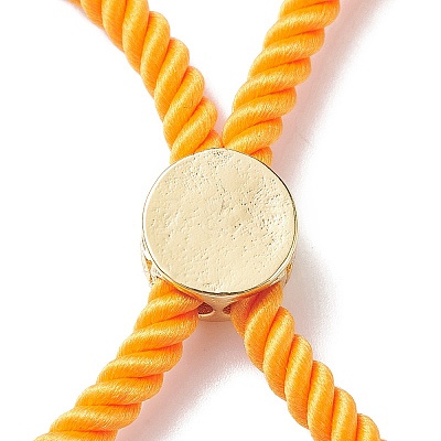 Half Finished Twisted Milan Rope Slider Bracelets FIND-G032-01G-02-1