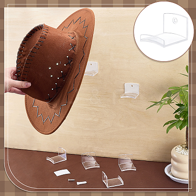ABS Baseball Cap Hook FIND-WH0173-493A-1