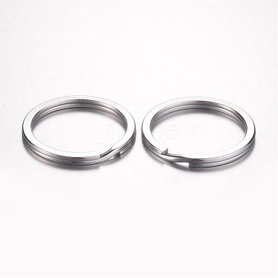 Tarnish Resistant 304 Stainless Steel Keychain Clasps KEYC-D049-03-1